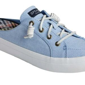 Women's Sperry Top-Sider Crest Vibe Sneaker Mule Blue Canvas 11 M